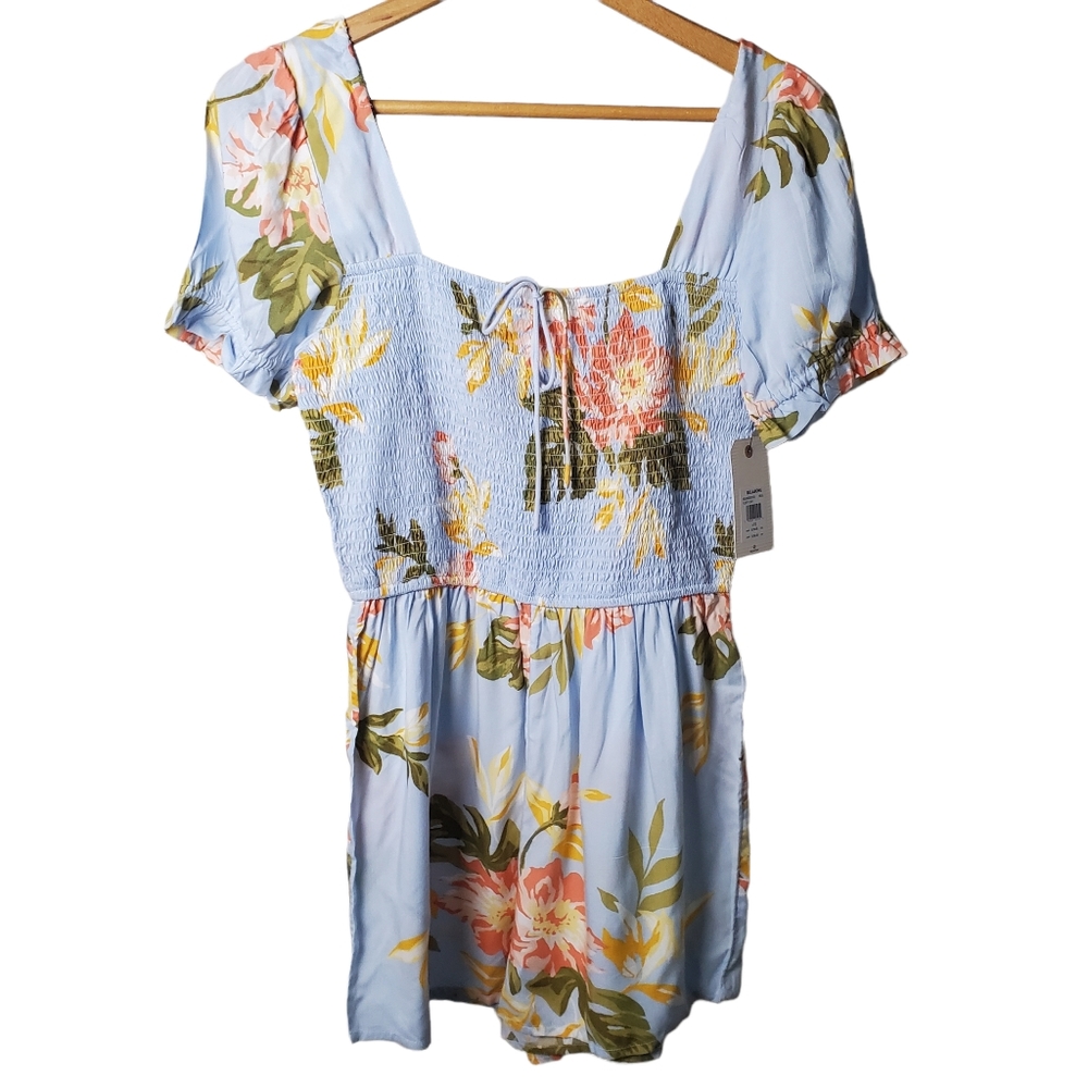 New Billabong Floral Romper Size L